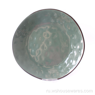 Новый дизайн роскошные цветовые глазурные наборы посуды